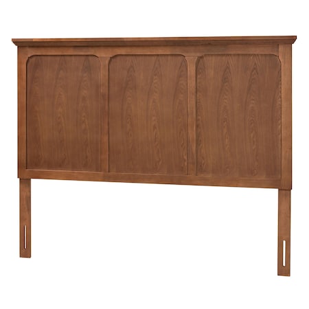 Baxton Studio Alarice Classic and Traditional Ash Walnut Finished Wood Queen Size Headboard 232-12881-ZORO